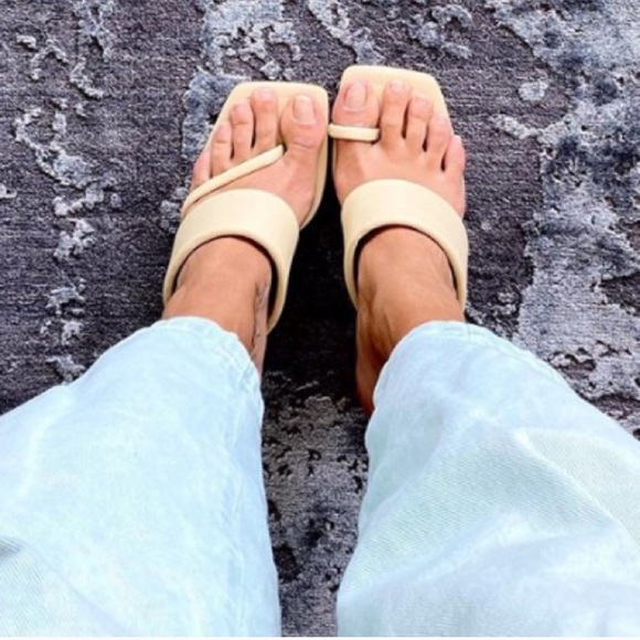 NWT ZARA Heeled Leather Sandals W. Padded Strap 40 - Picture 6 of 11